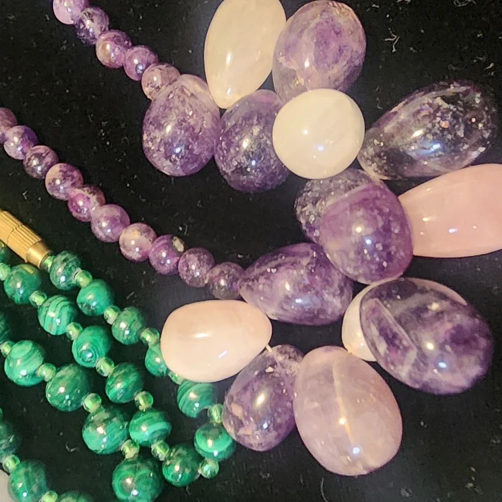 18pc Vintage Natural Stone Jewerly Lot - Picture 3 of 14